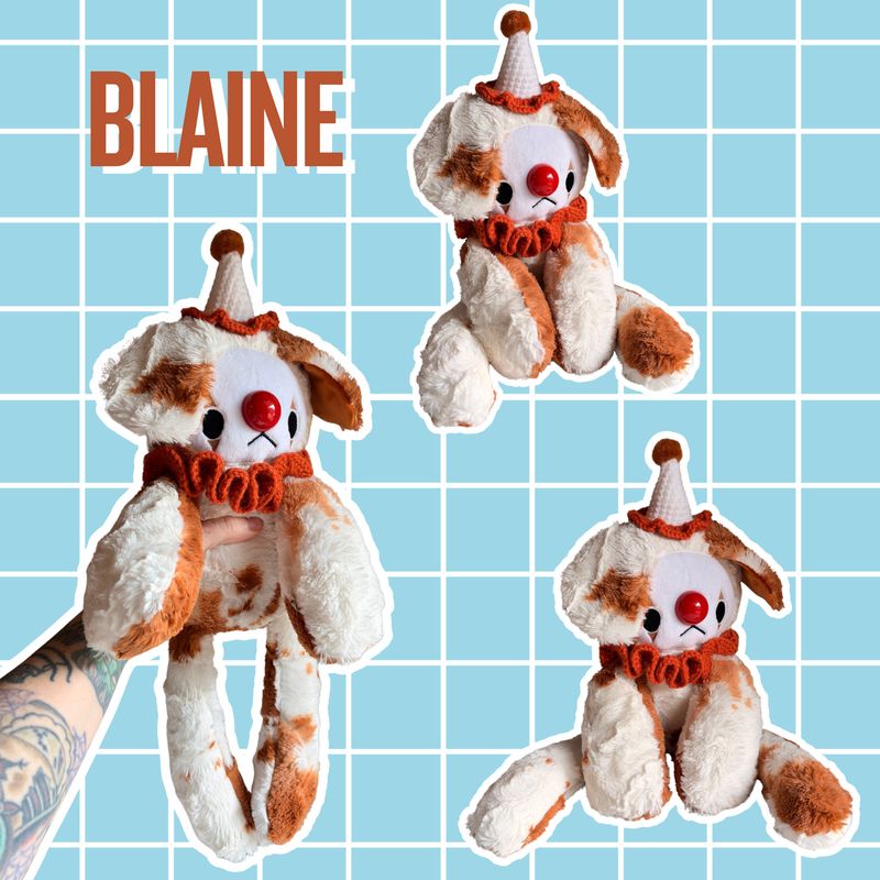 Blaine the Sitting Clown Pup