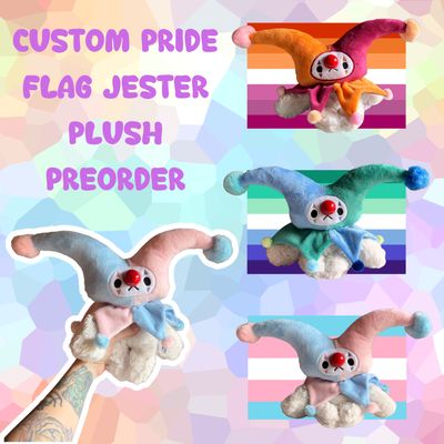 [PREORDER] Custom Pride Jester Plush