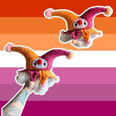 Lesbian Pride Jester Plush