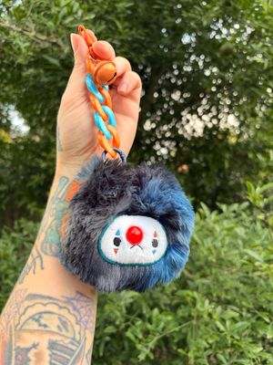 Blue/Orange/Teal/Brown Clownie Keychain