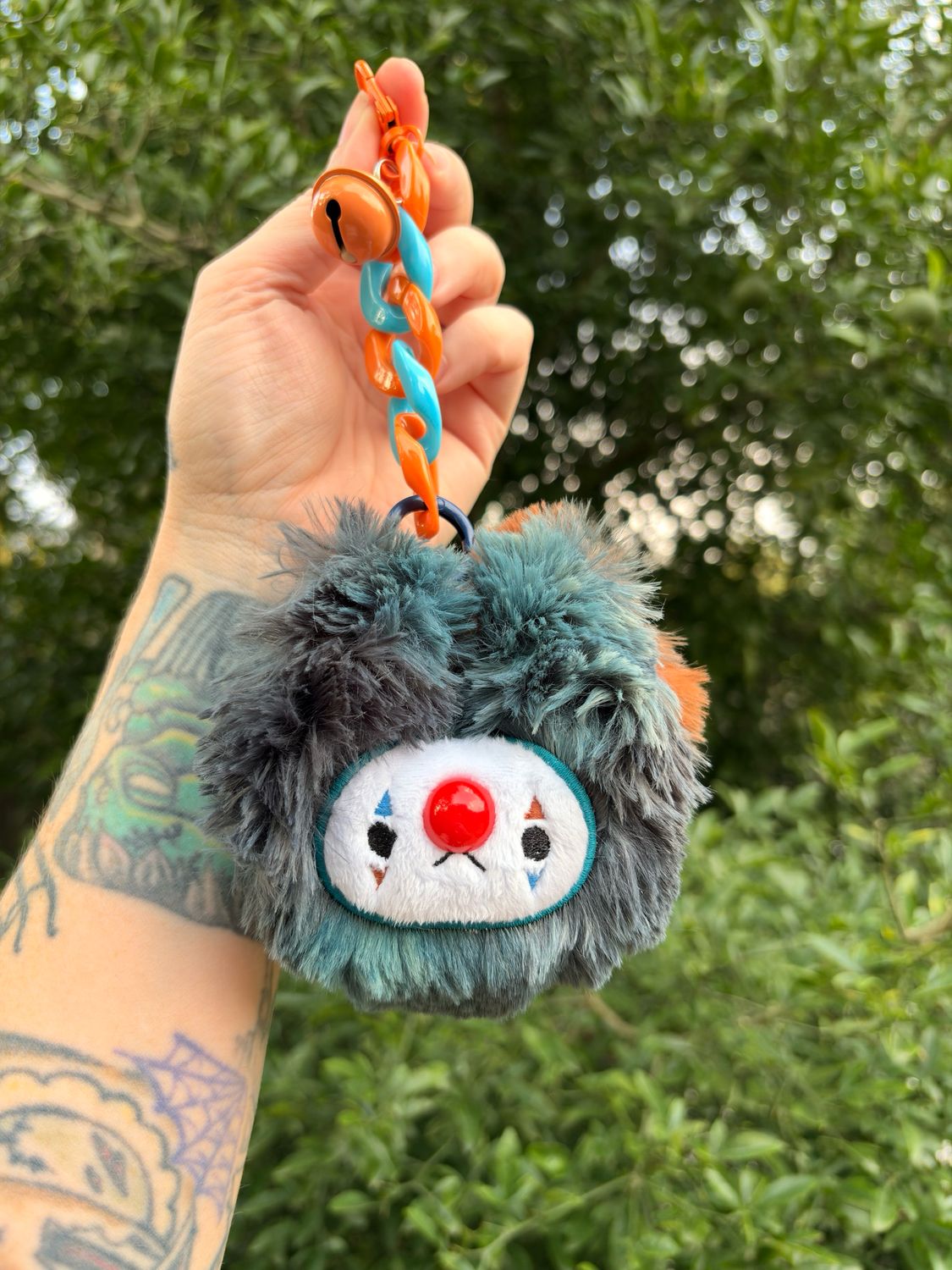 Blue/Orange/Teal/Brown Clownie Keychain