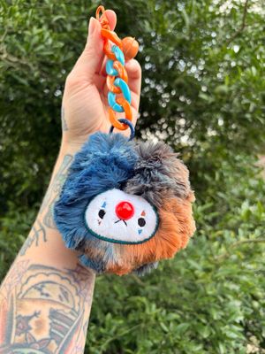 Blue/Orange/Teal/Brown Clownie Keychain