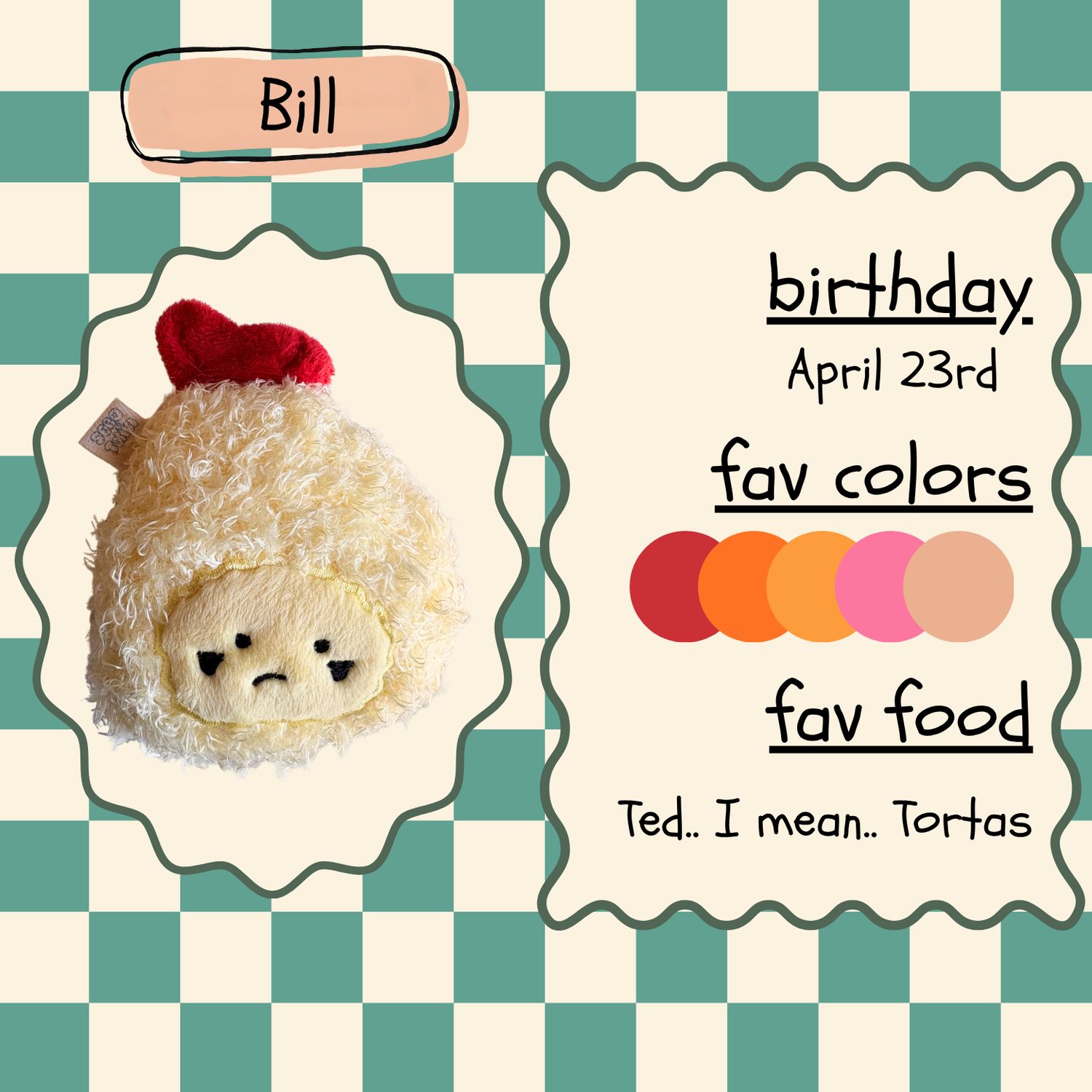 Bill the Shrimp Tempura Grumpy Pal