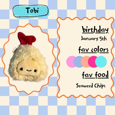 Tobi the Shrimp Tempura Peppy Pal