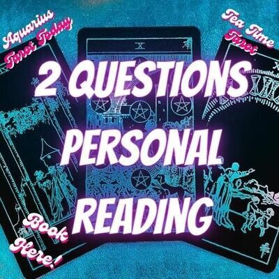 2 Questions Personal Reading