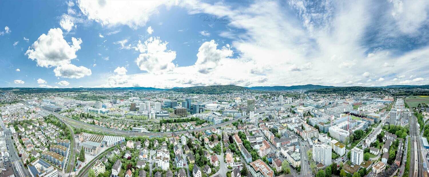 Leinwandprint Zürich Nord 110x42x2cm