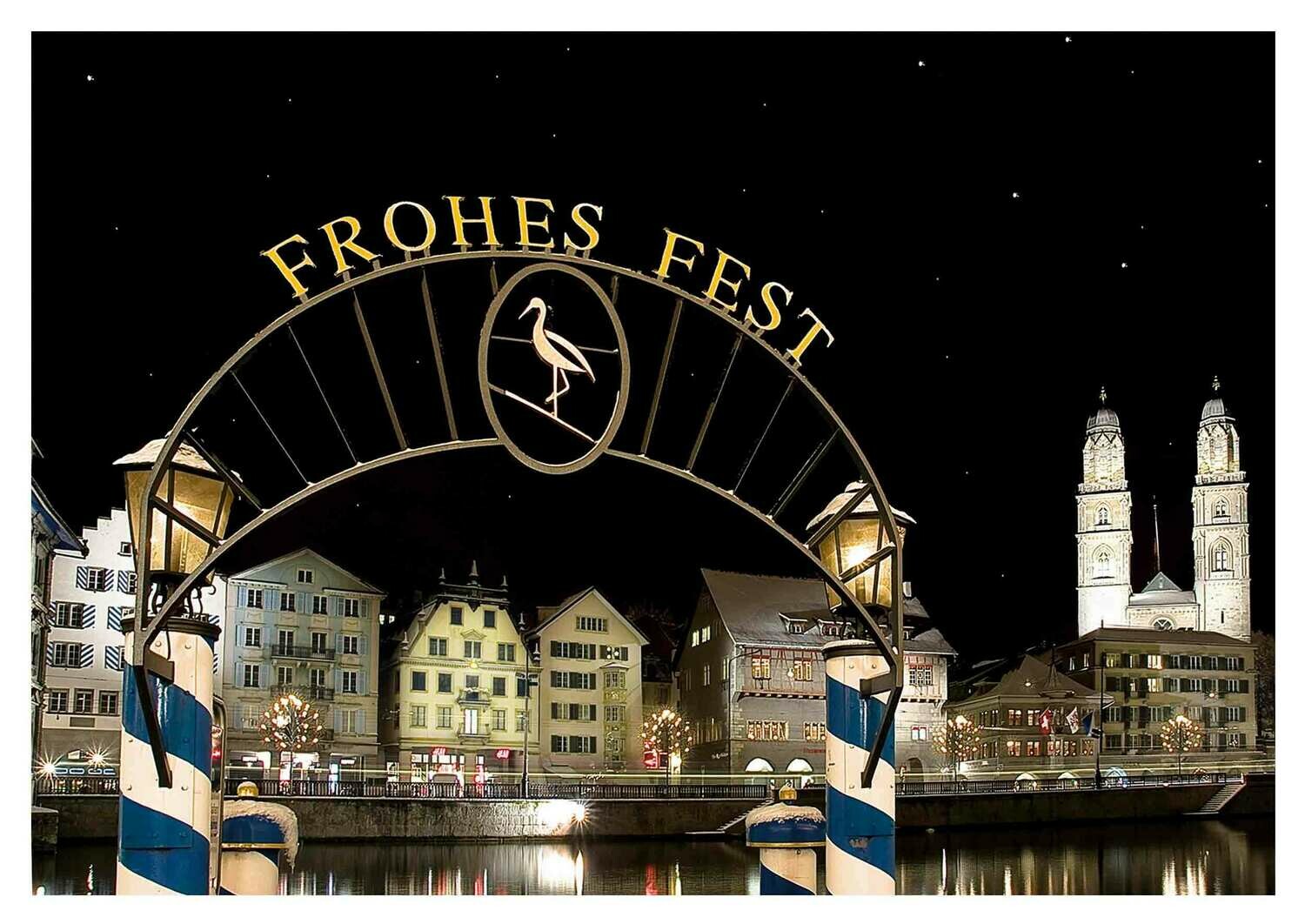 Weihnachtskarte "Frohes Fest"