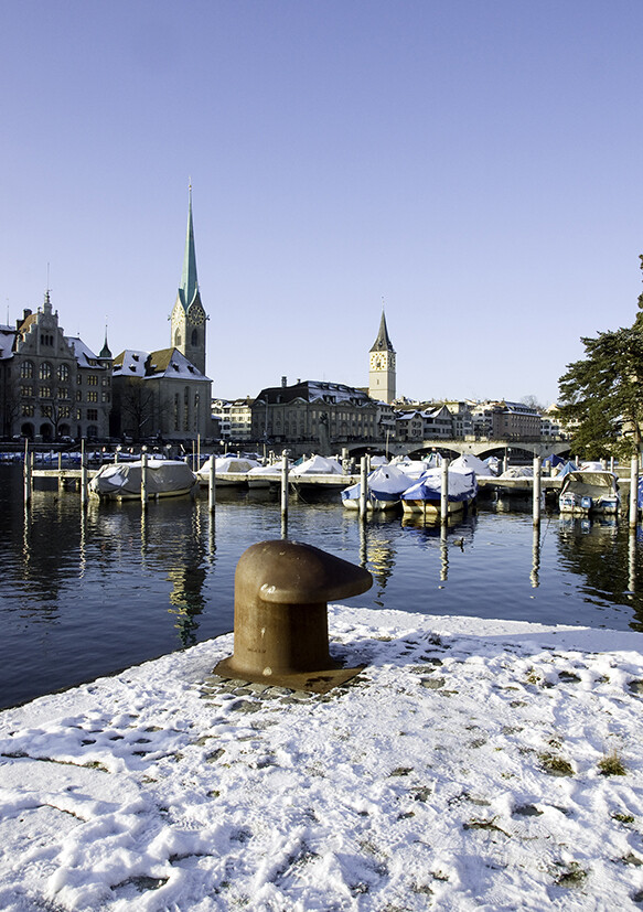 Karte  "Limmat mit Poller"