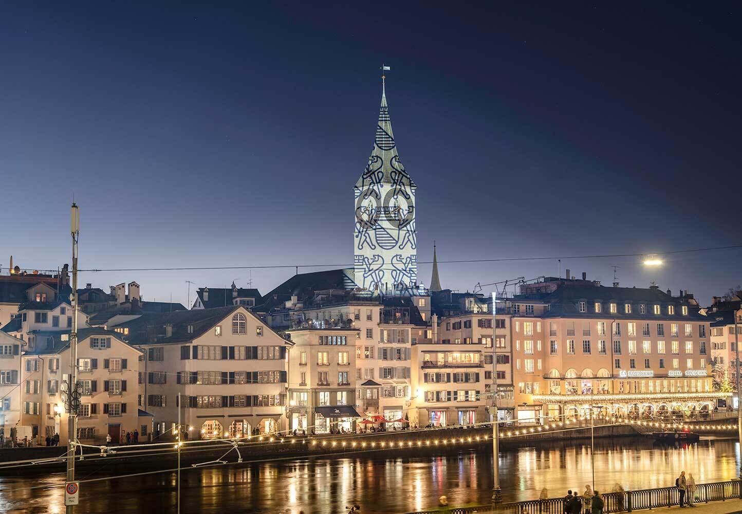 Leinwandprint Silvesterzauber Light 2021 120x80x4cm