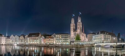 Leinwandprint  Limmatquai / 100x42x2cm