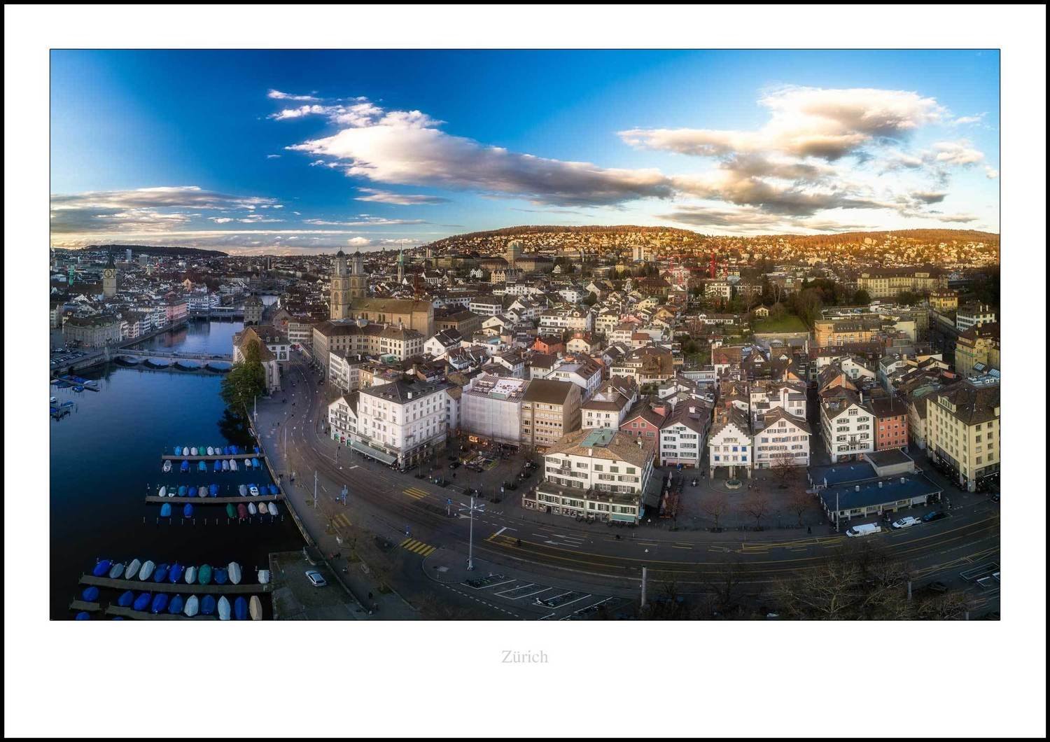 Limmatquai Hechtplatz Aerial von Alex Tseli