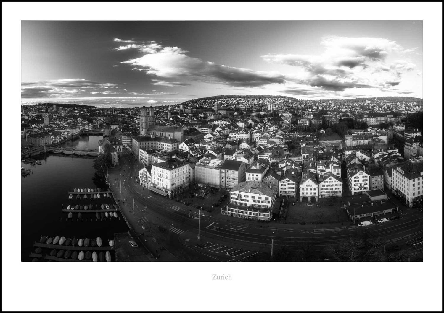 Limmatquai Hechtplatz Aerial von Alex Tseli
