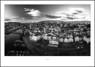 Limmatquai Hechtplatz Aerial von Alex Tseli
