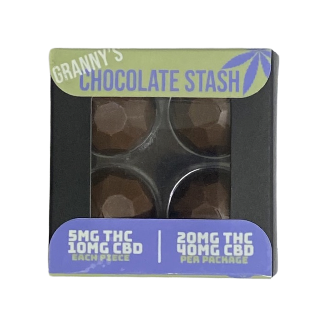 Granny's Chocolate Stash 5MG THC | 10MG CBD | 20MG THC | 40MG CBD