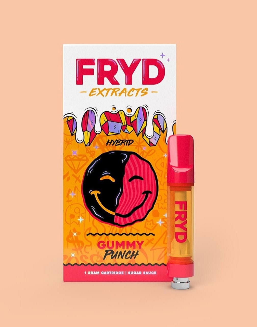 FRYD Extracts Sugar Sauce Vape Cartridge | 1 Gram, Flavor: Gummy Punch - Hybrid