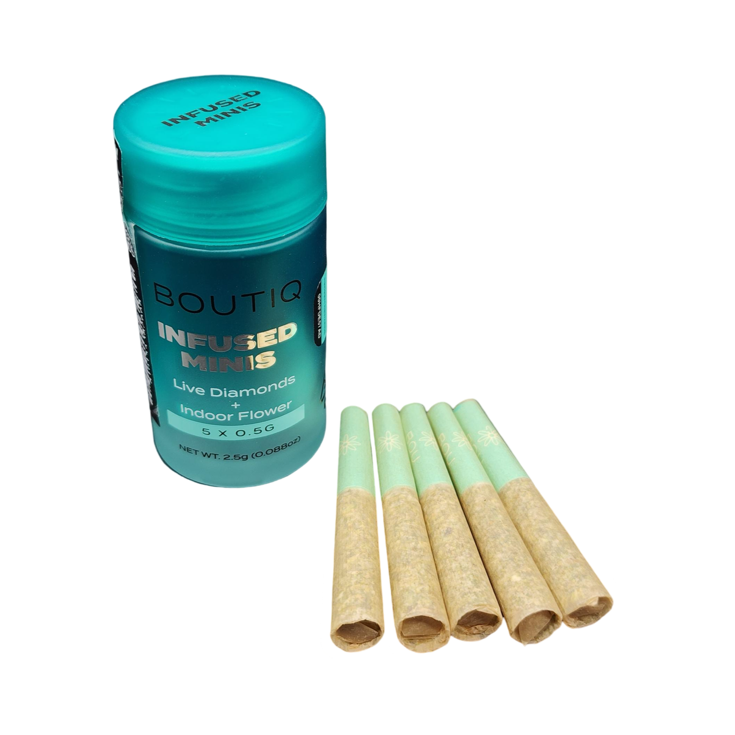 Boutiq Infused Mini Prerolls .5G | 5 Pack