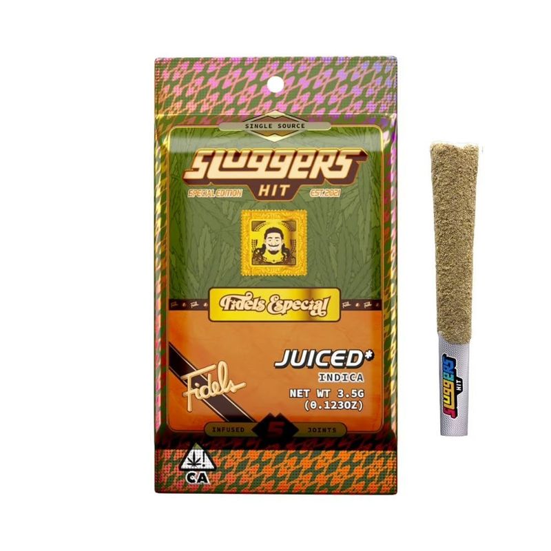 Sluggers Juiced .5G Prerolls | 5 Pack, Strain: Fidels Especial (Indica)