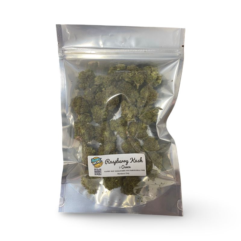 Raspberry Kush Ounce Bag for delivery in nyc