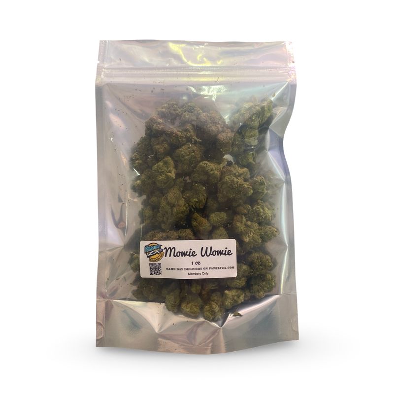 Mowie Wowie ounce in family za delivery bag