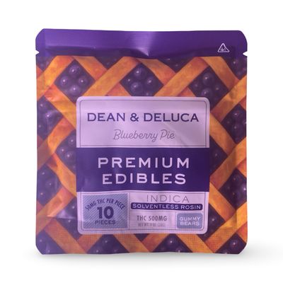 Dean & Deluca Gummies | Blueberry Pie | Indica | 50MG | 500MG Dean & Deluca Gummies | Blueberry Pie | Indica | 50MG | 500MG