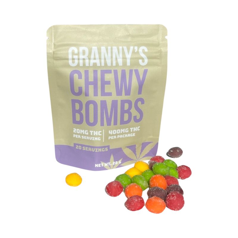 Granny's Sour Chewy Bombs. Fast NYC Weed Delivery
