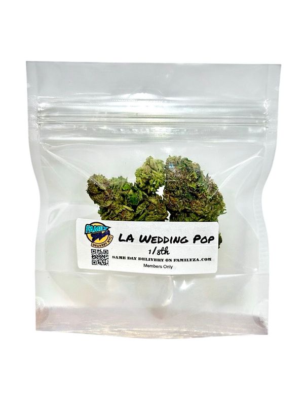 LA WEDDING POP 8th in family za's nyc weed delivery bag