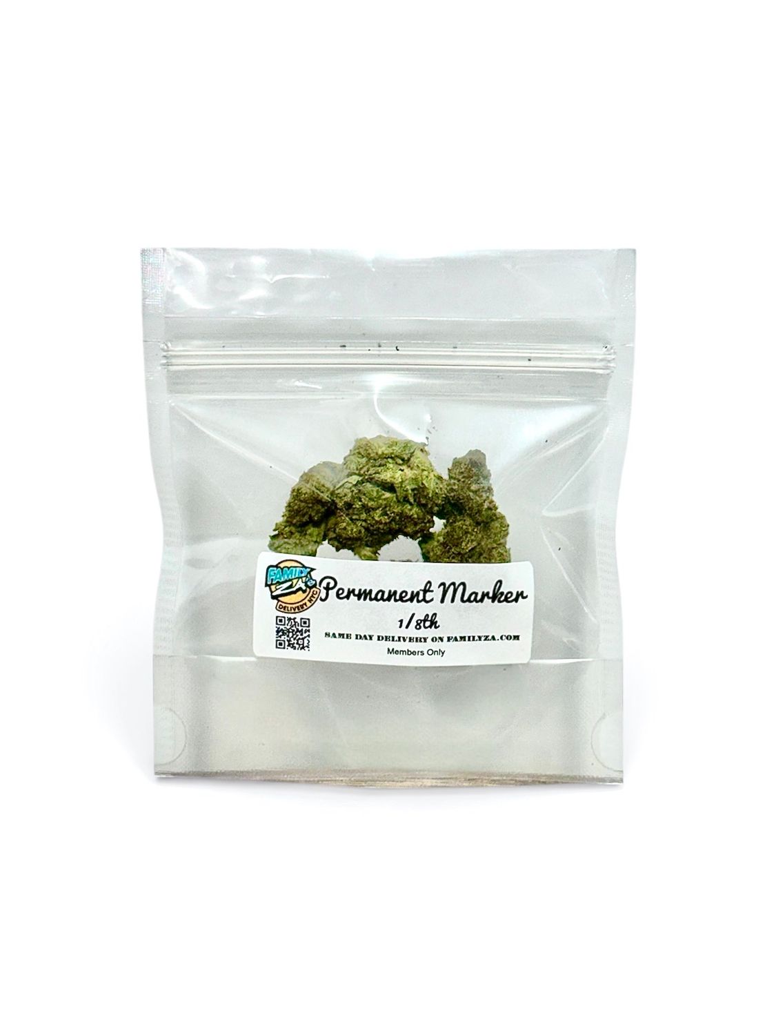Permanent Marker 8th in Family Za's NYC Weed delivery bag