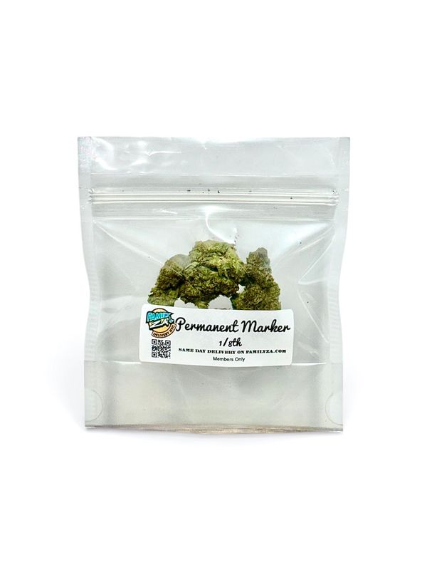 Permanent Marker 8th in Family Za's NYC Weed delivery bag