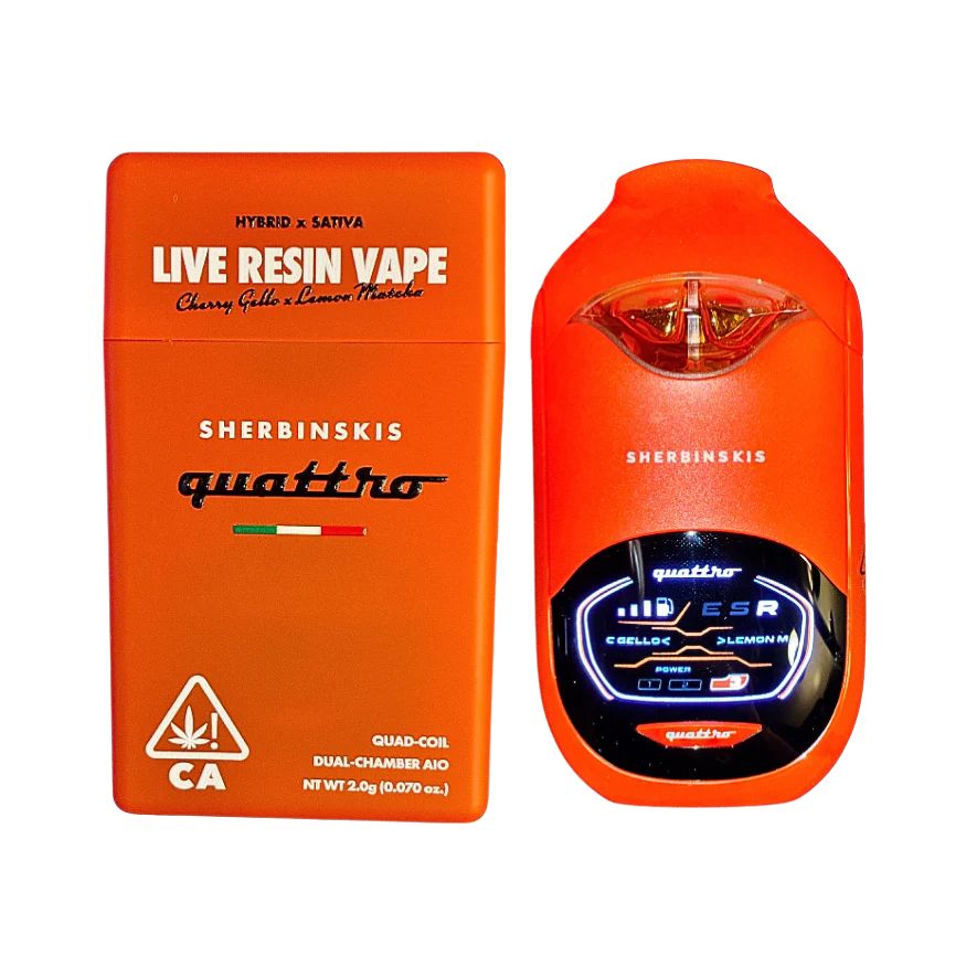 SHERBINSKIS QUATTRO 2G LIVE RESIN DISPOSABLE PERM 41 (indica) x PANAMA COTTA (indica)