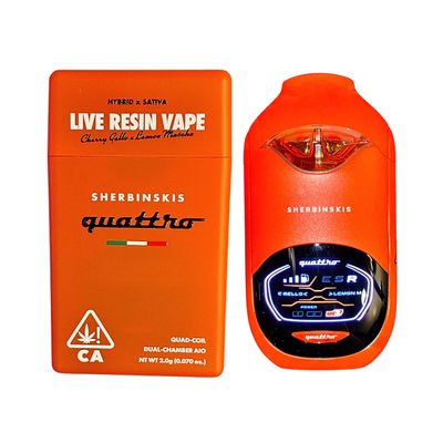 SHERBINSKIS QUATTRO 2G LIVE RESIN DISPOSABLE PERM 41 (indica) x PANAMA COTTA (indica)