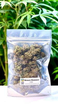 Bruce Banner ounce in Family Za's NYC Weed Delivery bag