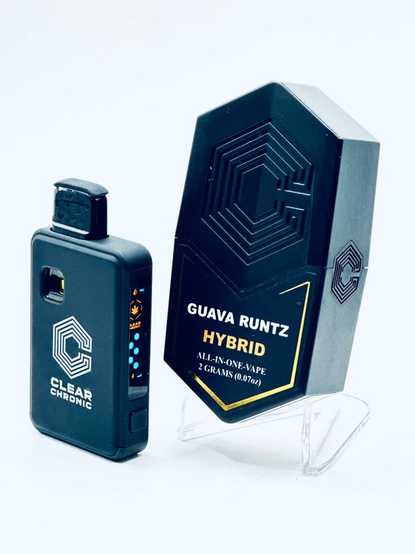 Clear Chronic Disposable Vape V2 | Guava Runtz | Hybrid | 2 Grams