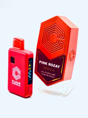 Clear Chronic Disposable Vape V2 | Pink Rozay | Indica | 2 Grams