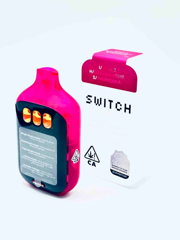 Boutiq Switch V5 Liquid Live Diamonds | Pink-Z Indica | Dragon Fruit Hybrid | Tropicanna Sativa | 2G