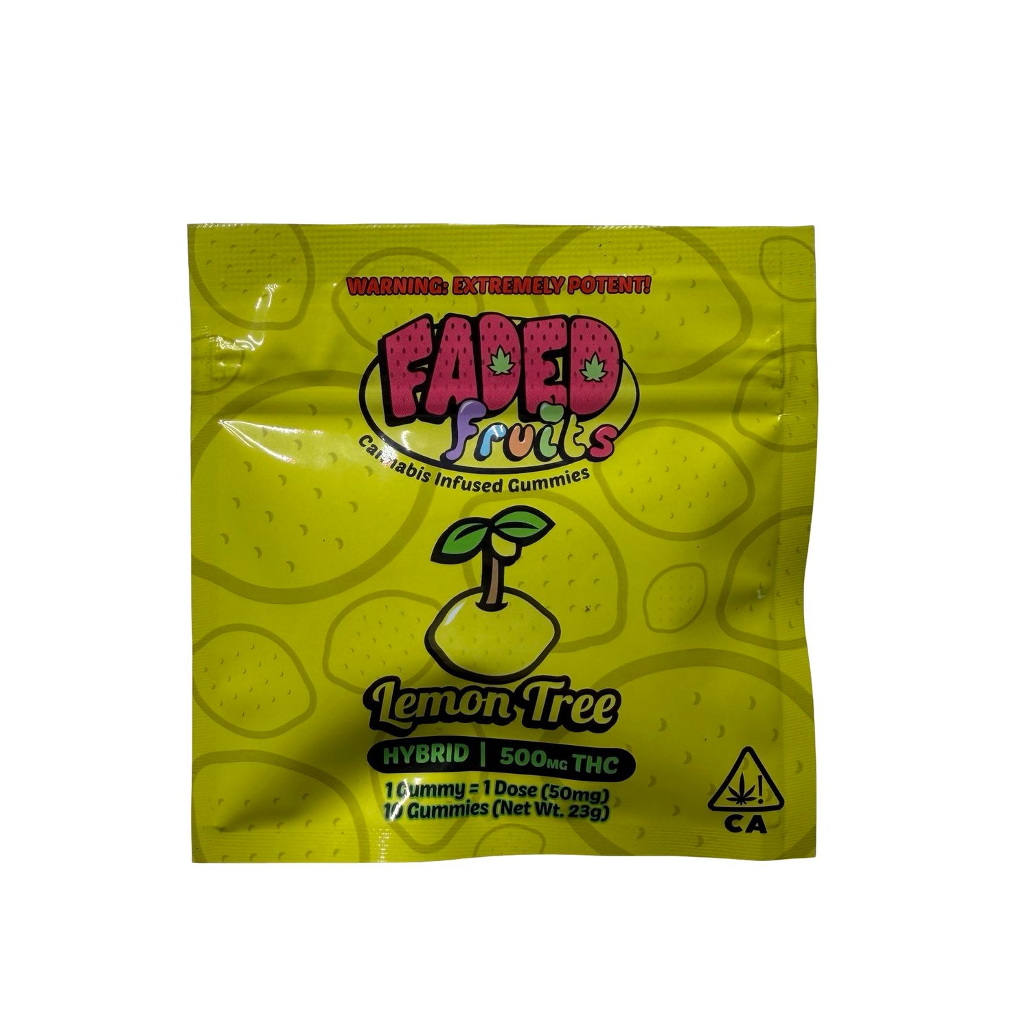 Faded Fruits Gummies | Lemon Tree | Hybrid | 50MG | 500MG Faded Fruits Gummies | Lemon Tree | Hybrid | 50MG | 500MG