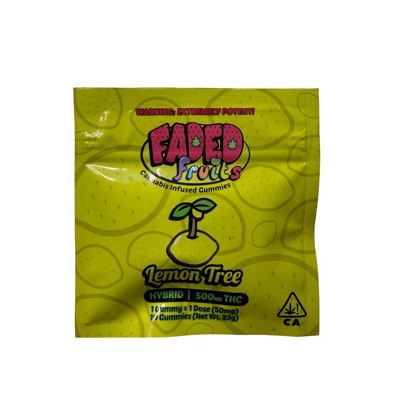 Faded Fruits Gummies | Lemon Tree | Hybrid | 50MG | 500MG