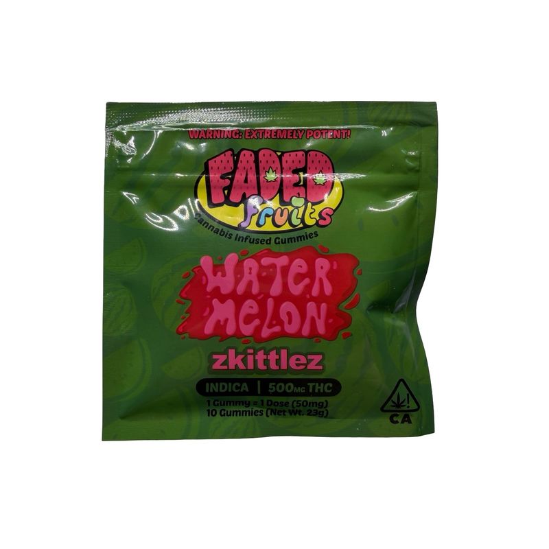 Faded Fruits Gummies | Watermelon | Indica | 50MG | 500MG