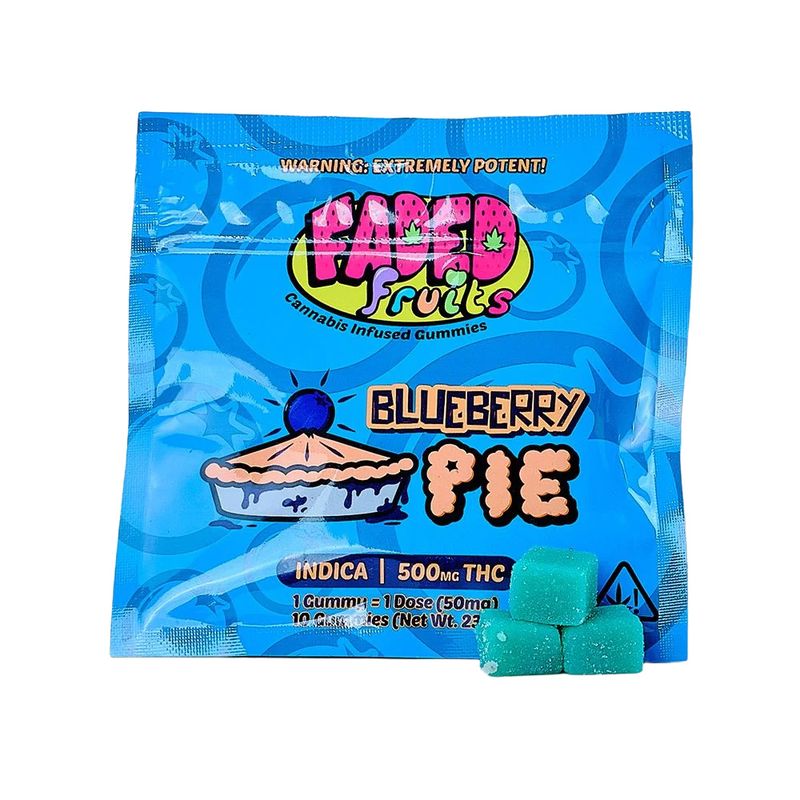 Faded Fruits Gummies | Blueberry Pie | Indica | 50MG | 500MG