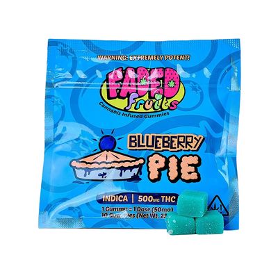 Faded Fruits Gummies | Blueberry Pie | Indica | 50MG | 500MG