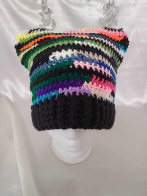 Scrap Yarn with Black