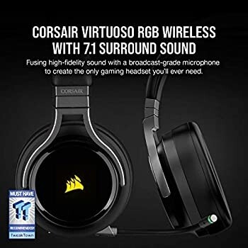 Corsair Virtuoso RGB Wireless Gaming Headset - High-Fidelity 7.1