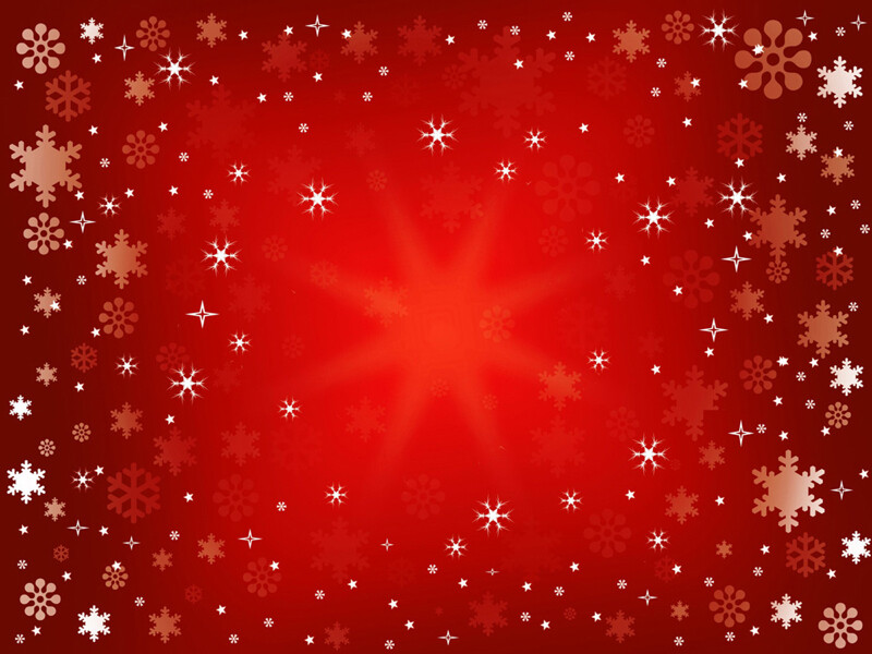 Snowflakes on Red