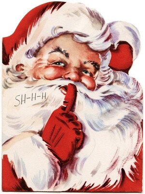 Santa Hush Rectangle