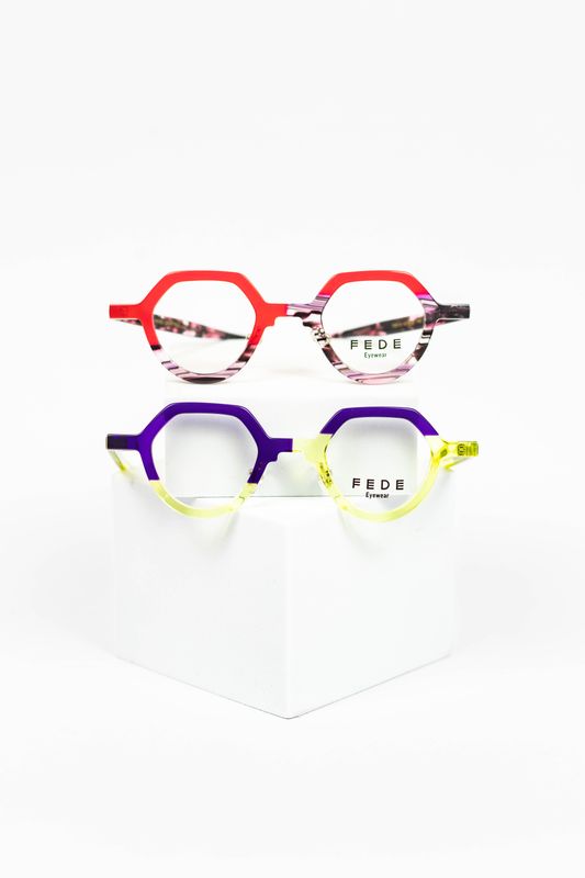 FEDE Eyewear Yellow &amp; Purple
