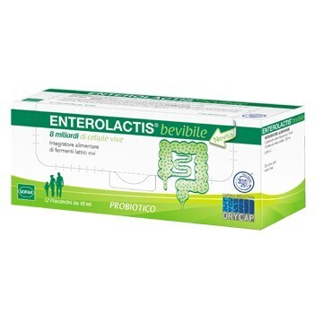 Enterolactis 12 Flaconcini 10 ml - Integratore fermenti Lattici