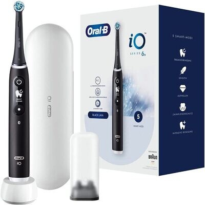Oral-B iO Series 6 Spazzolino Elettrico Spazzolino Elettrico, 5 Modalità di Pulizia Dentale