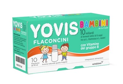 Yovis Bambini Fragola Integratore Alimentare 10 flaconcini 10 ml