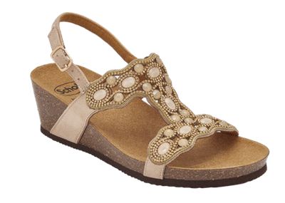 LERICI T-BAR SANDAL BEIGE