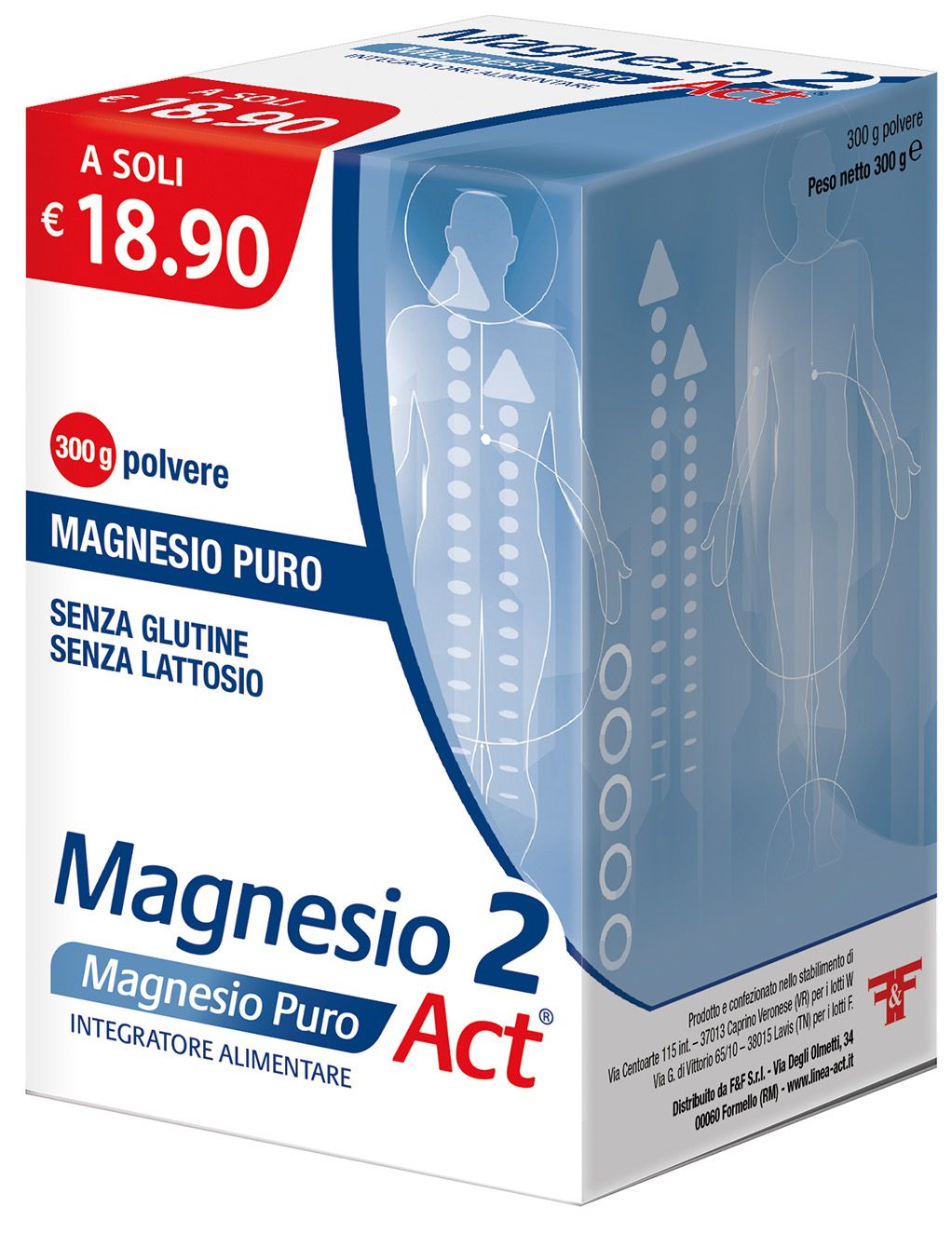 MAGNESIO 2 ACT - MAGNESIO PURO 300g
