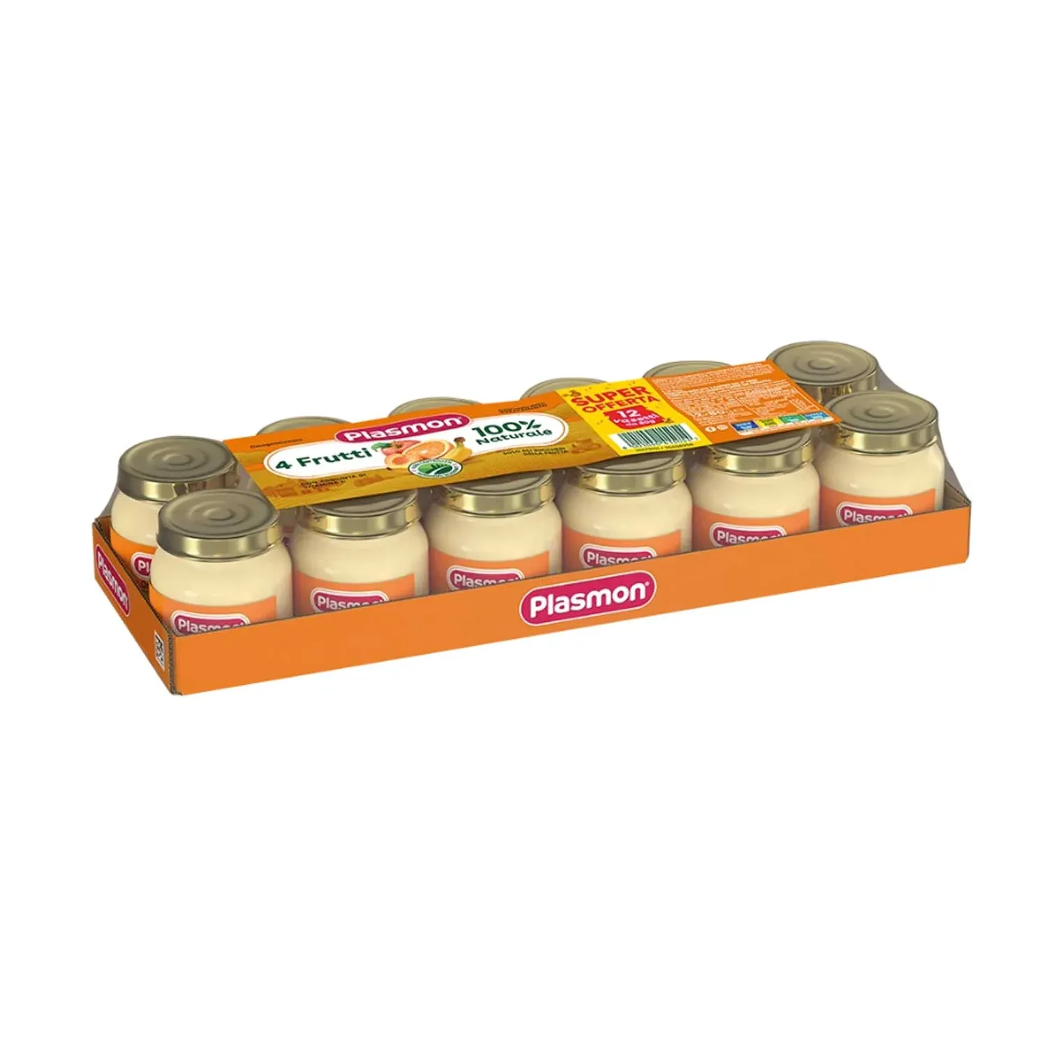 4 FRUTTI PLASMON 12X80gr